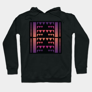 “Dimensional Mountains” - V.3 Purple/Orange - (Geometric Art) (Dimensions) - Doc Labs Hoodie